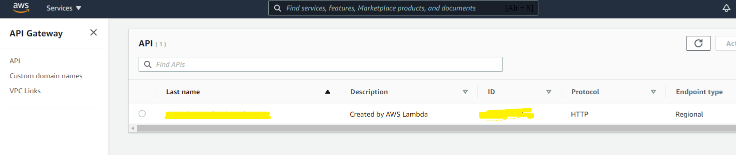 Configuring AWS Gateway as HTTP trigger for AWS Lambda - final setup