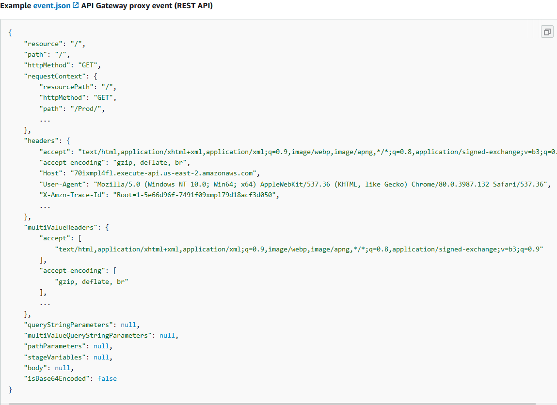 Configuring AWS Gateway as HTTP trigger for AWS Lambda: passing parameters