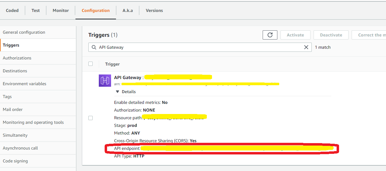 Configuring AWS Gateway as HTTP trigger for AWS Lambda - how to