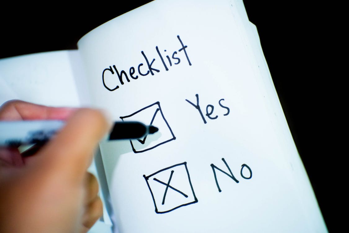 Prioritize things checklist